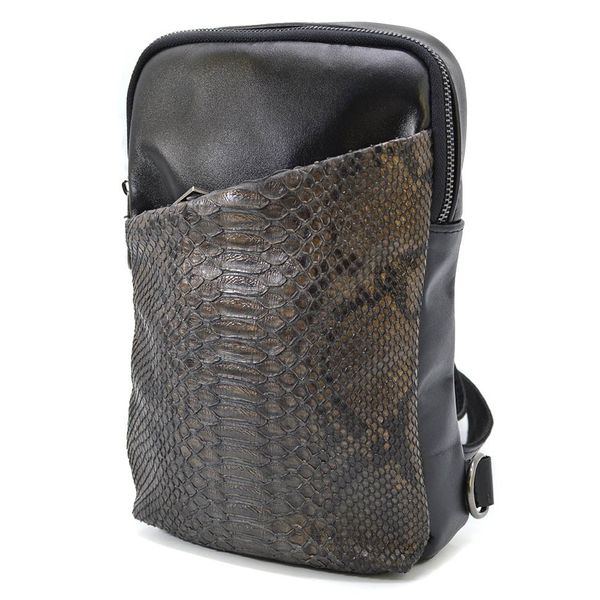 Рюкзак слінг зі шкіри наппа та пітона GArep-0204-3md TARWA GArep-0204-3md фото