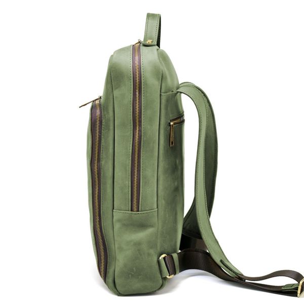 Рюкзак для ноутбука 15 дюймів RE-1240-4lx в зеленій шкірі. 82979 фото