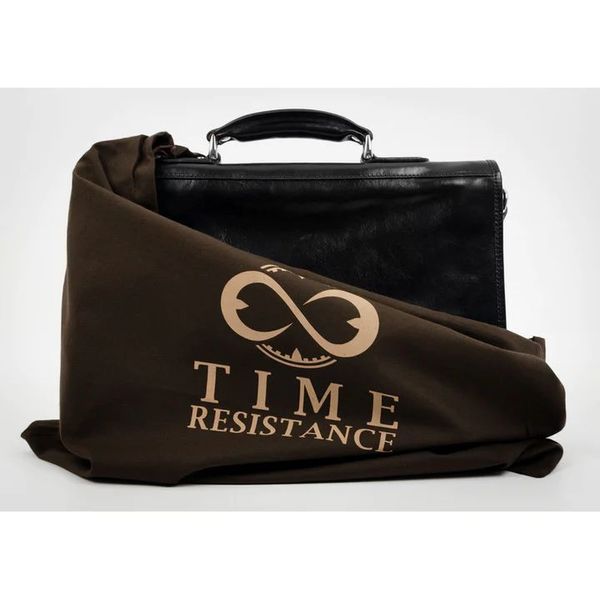 Шкіряний портфель для ноутбука - Illusions - коричневий Time Resistance 5205401 5205401 фото