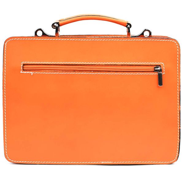 Жіночий портфель шкіряний Firenze FR7007O помаранчевий FR7007O фото