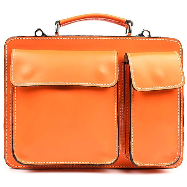Жіночий портфель шкіряний Firenze FR7007O помаранчевий FR7007O фото