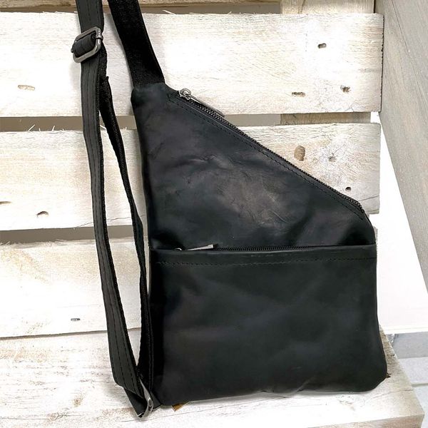 Шкіряна сумка слінг рюкзак через плече RA-6501-3md бренд TARWA GA-6501-4lx фото