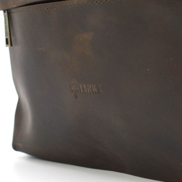 Рюкзак шкіра та воскований водостійкий канвас коричневий TARWA RCW-7273-3md RbSc-7273-3md фото