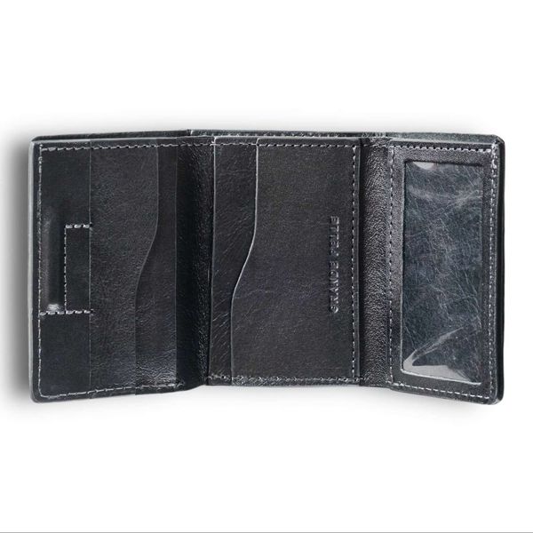 Жіночий невеликий шкіряний гаманець Grande Pelle 503610 чорний 503665 фото