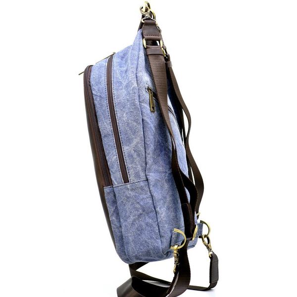 Слінг-рюкзак мікс тканини канвасу і шкіри RKj-2017-4lx TARWA RKk-2017-4lx фото