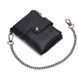 Чоловічий гаманець розкладний чорний з ланцюжком TW080A Bull TW080A фото 1