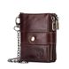 Чоловічий гаманець розкладний коричневий з ланцюжком TW080C Bull TW080C фото 1