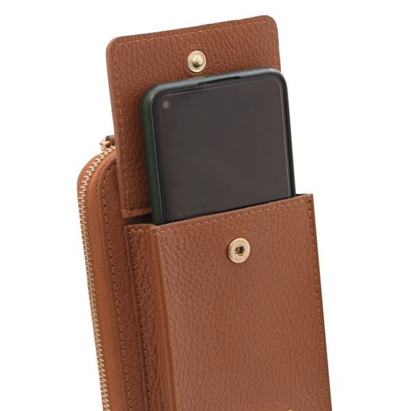 TL Bag - шкіряний гаманець з ремінцем TL142323 Taupe TL142323 фото