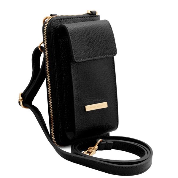 TL Bag - шкіряний гаманець з ремінцем TL142323 Чорний TL142323 фото