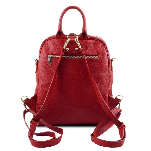 TL Bag - м'який шкіряний рюкзак для жінок TL141376 Помада червона TL141376 фото