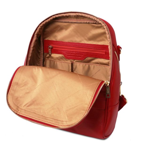 TL Bag - м'який шкіряний рюкзак для жінок TL141376 Помада червона TL141376 фото