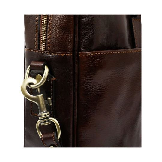 Шкіряний портфель для ноутбука - The Little Prince - коричневий Time Resistance 5234501 5234501 фото