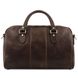 Lisbona - Дорожня шкіряна сумка невеликий розмір TL141658 Темно -коричневий TL141658 фото 3