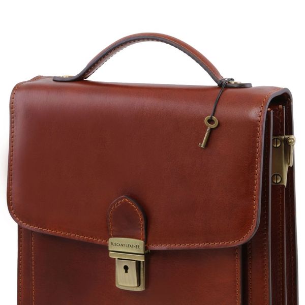 David - шкіряна сумка над плечем - невеликий розмір TL141425 коричневий TL141425 фото