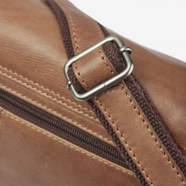 Оригінальна чоловіча сумка крос-боді, рудий колір, HILL BURRY HB3062b фото