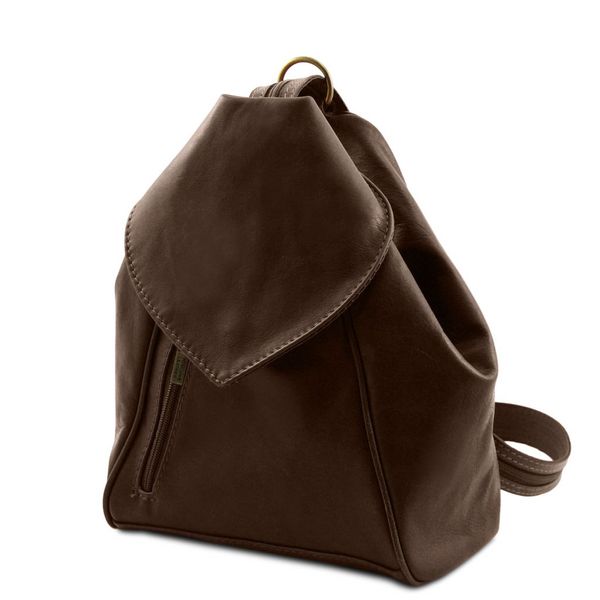 Delhi - рюкзак, виготовлений з м'якої шкіри TL140962 Темно -коричневий TL140962 фото