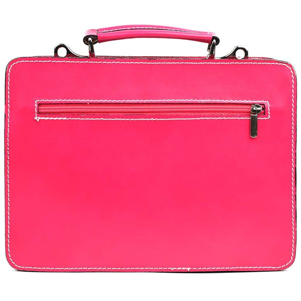 Жіночий портфель шкіряний Firenze FR7007M рожевий FR7007M фото