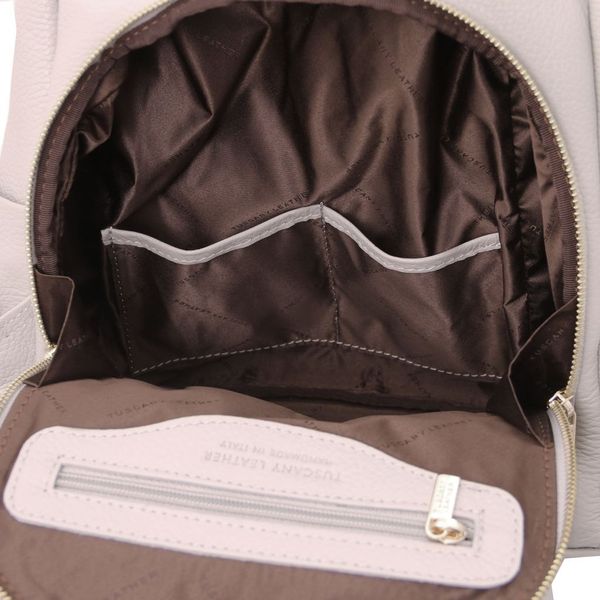 TL Bag - м'яка шкіряна рюкзак TL142138 Світло -сірий TL142138 фото