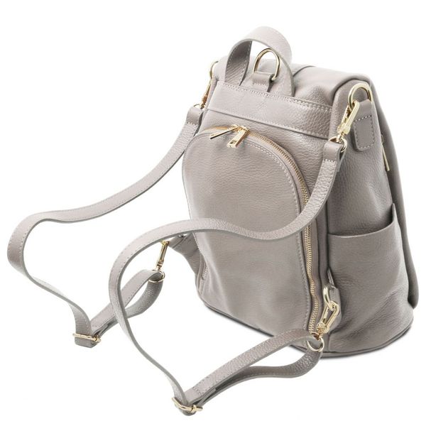 TL Bag - м'яка шкіряна рюкзак TL142138 Світло -сірий TL142138 фото
