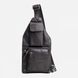Нестандартна шкіряна сумка крос-боді, чорний колір, HILL BURRY 3161 HB3338 фото 4