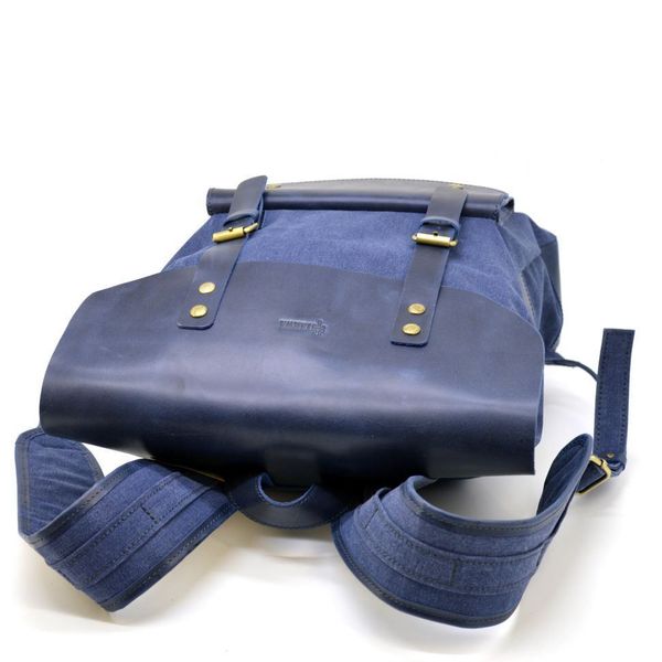 Рюкзак унісекс мікс тканини канваc і шкіри KK-9001-4lx TARWA RG-9001-4lx фото