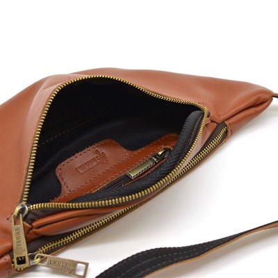 Стильна сумка на пояс бренду TARWA GB-3036-4lx в рудувато-коричневому кольорі GB-3036-4lx фото