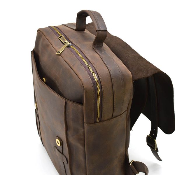 Сумка рюкзак для ноутбука з кінської шкіри TARWA RC-3420-3md коричнева RA-3420-3md фото