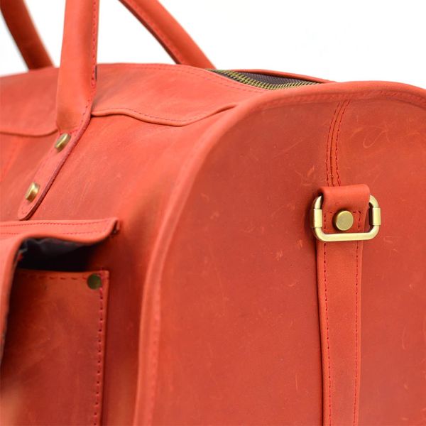 Червона дорожна шкіряна сумка (тревелбег) TARWA RR-5664-4lx RR-5664-4lx фото
