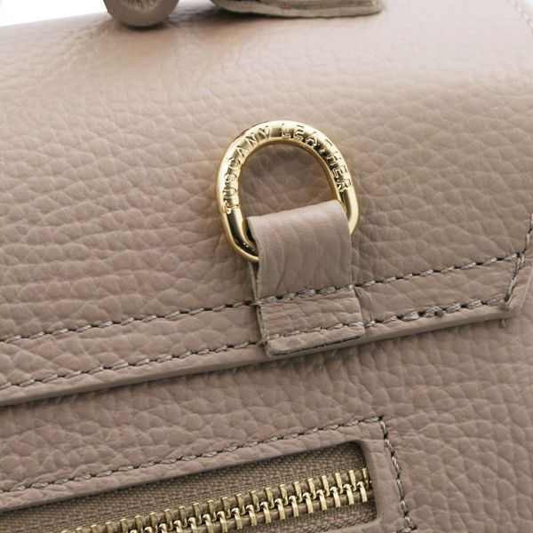 Silene - шкіряна конвертована рюкзак сумочка TL142152 Світло -сірий -Браун TL142152 фото