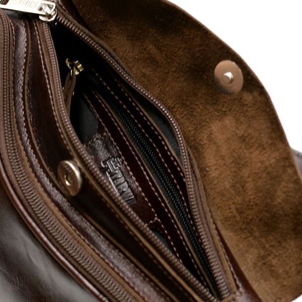 Трендовий рюкзак з натуральної шкіри на одне плече GX-3026-4lx бренд TARWA GX-3026-4lx фото