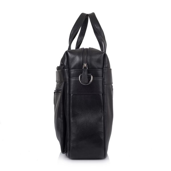 Збільшена сумка зі шкіри "черокі" для ноутбука чорного кольору TARWA GA-7122-3mdL GA-7122-3mdL фото