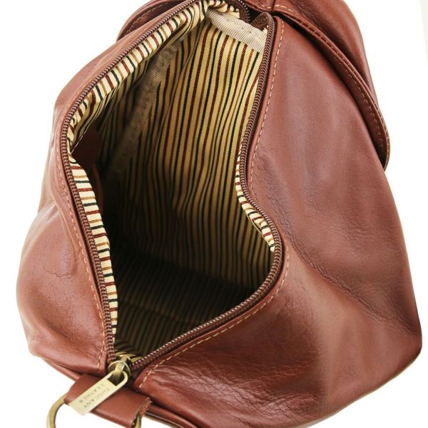 Delhi - рюкзак м'якого шкіряного TL140962 коричневого TL140962 фото