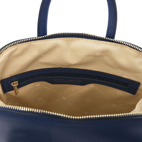 TL Bag - шкіряний рюкзак Saffiano для жінок TL141631 Темний китін TL141631 фото