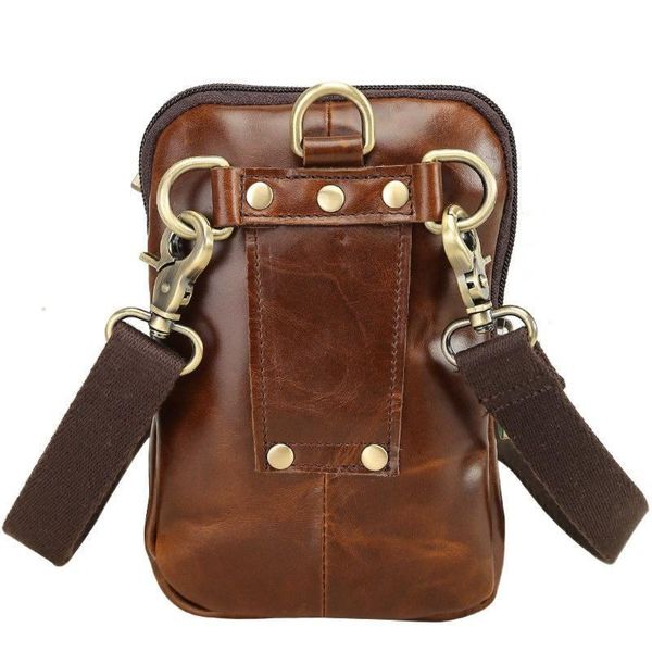 Компактна шкіряна сумка на пояс, на плече Tid4670GQ бренду Tiding Tid4670GQ фото