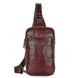 Шкіряний міні-рюкзак на одній шлеї бренду John McDee JD4002C фото 2