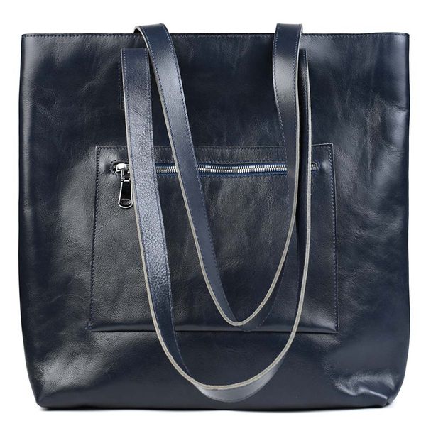 Жіноча сумка шоппер шкіра Алькор Limary lim-3440GK синя lim-3440GK фото