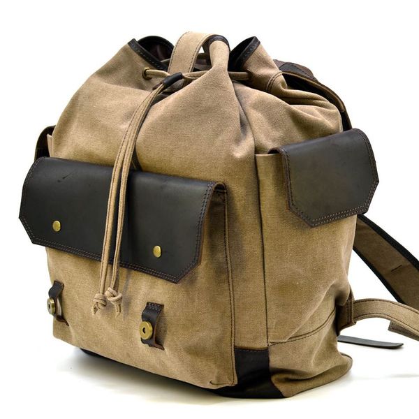 Міський рюкзак Урбан в комбінації канвас та шкіра RSc-6680-4lx TARWA RSc-6680-4lx фото