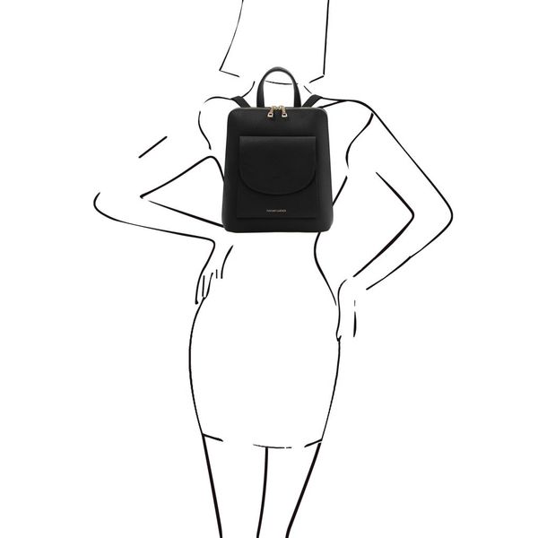 TL Bag - невеликий шкіряний рюкзак для жінок TL142092 Чорний TL142092 фото