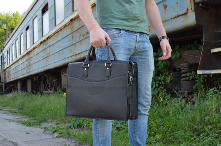 Ділова шкіряна чоловіча сумка-портфель TA-4364-4lx TARWA TA-4364-4lx фото