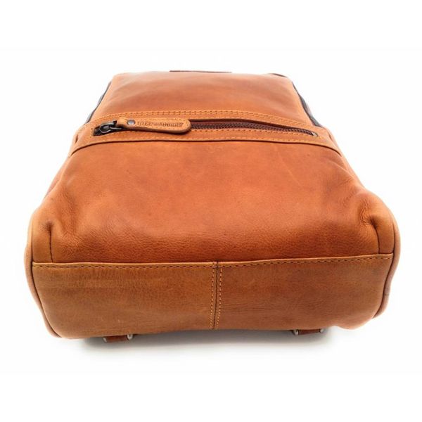 Оригінальний шкіряний рюкзак, колір рудий, HILL BURRY 2399 HB2399 фото