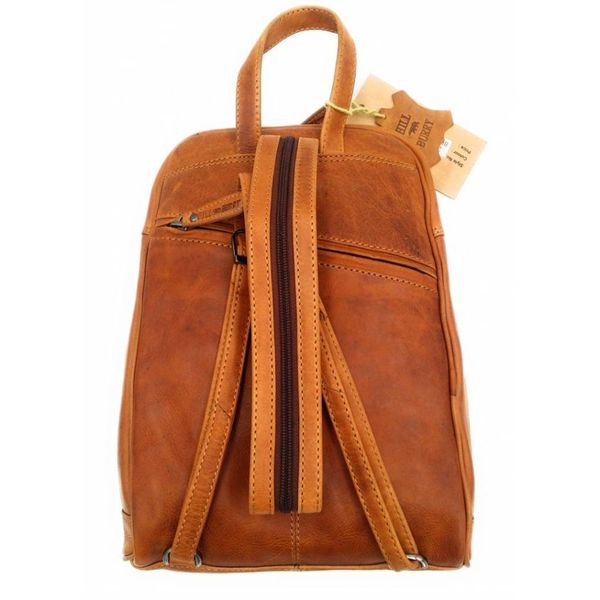 Оригінальний шкіряний рюкзак, колір рудий, HILL BURRY 2399 HB2399 фото