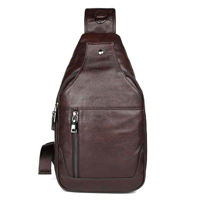 Рюкзак на одне плече великого розміру для чоловіків JD4004LC з натуральної шкіри JD4004LC фото