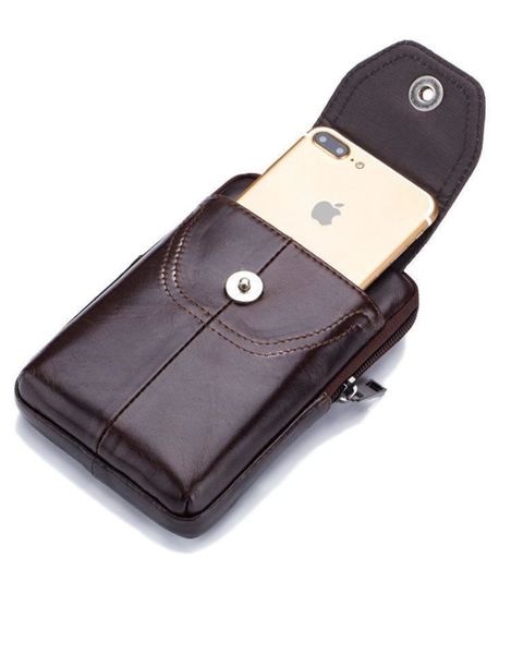 Напоясний сумка-чохол для смартфона T1398 Bull з натуральної шкіри T1398 фото