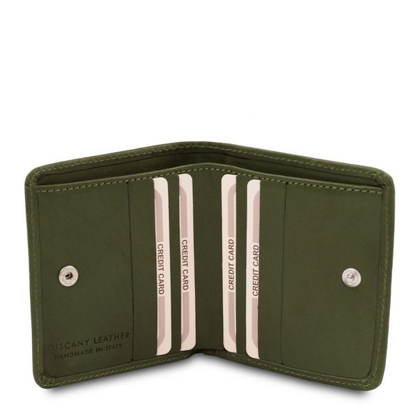 Ексклюзивний шкіряний гаманець з монетою кишеньковою TL142059 Зелений TL142059 фото