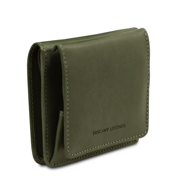 Ексклюзивний шкіряний гаманець з монетою кишеньковою TL142059 Зелений TL142059 фото