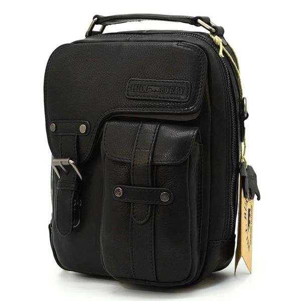 Фірмова чоловіча сумка крос-боді, колір чорний, Hill & Burry HB3060A HB3060A фото
