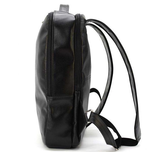 Шкіряний чоловічий рюкзак чорний TARWA GA-7287-3md на два відділи FA-7287-3md фото