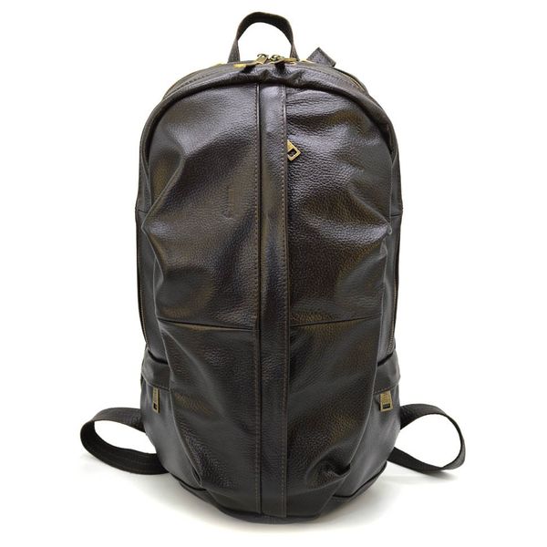 Чоловічий рюкзак із натуральної шкіри коричневий флотар FC-7340-3md TARWA FC-7340-3md фото