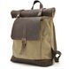 Ролл-ап рюкзак зі шкіри та пісочний канвас TARWA RSc-5191-3md RGc-5191-3md фото 1