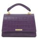 Afrodite - шкіряна сумочка з друком Croc TL142300 Фіолетова TL142300 фото 1